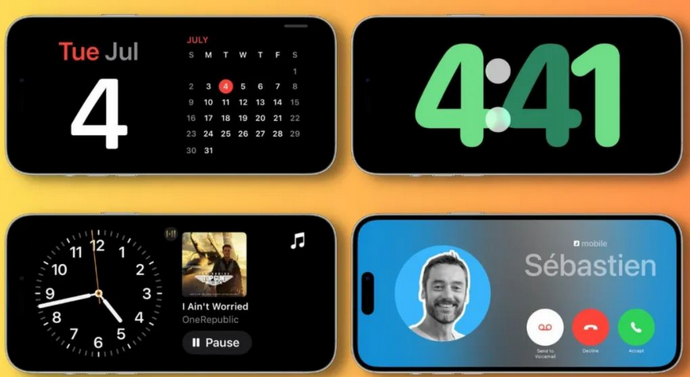 井冈山苹果手机维修分享iOS17横屏充电待机显示有什么好处 